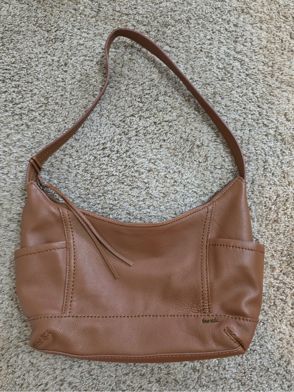 The Sak Kendra model Women's Tan Shoulder Bag - Classic Leather Tote
